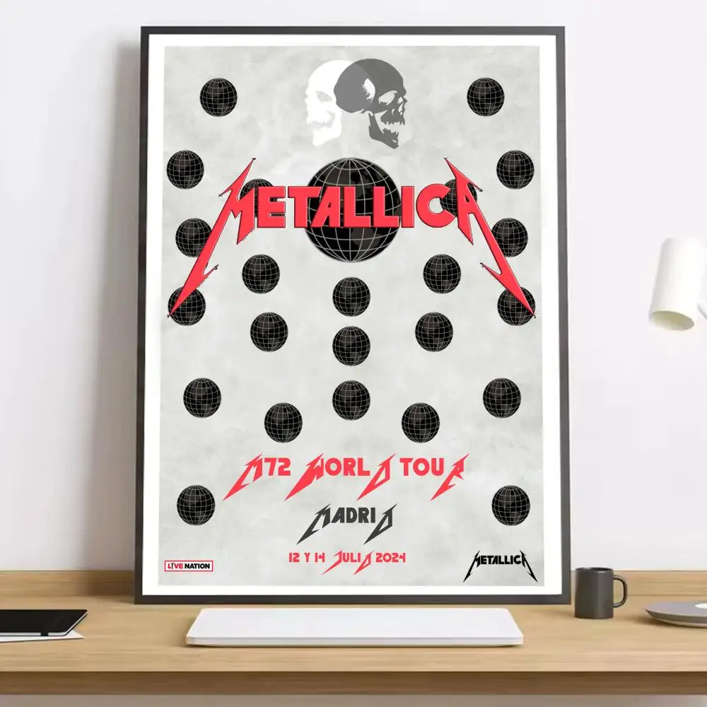 Metallica Modern Rock Band Wall Decor