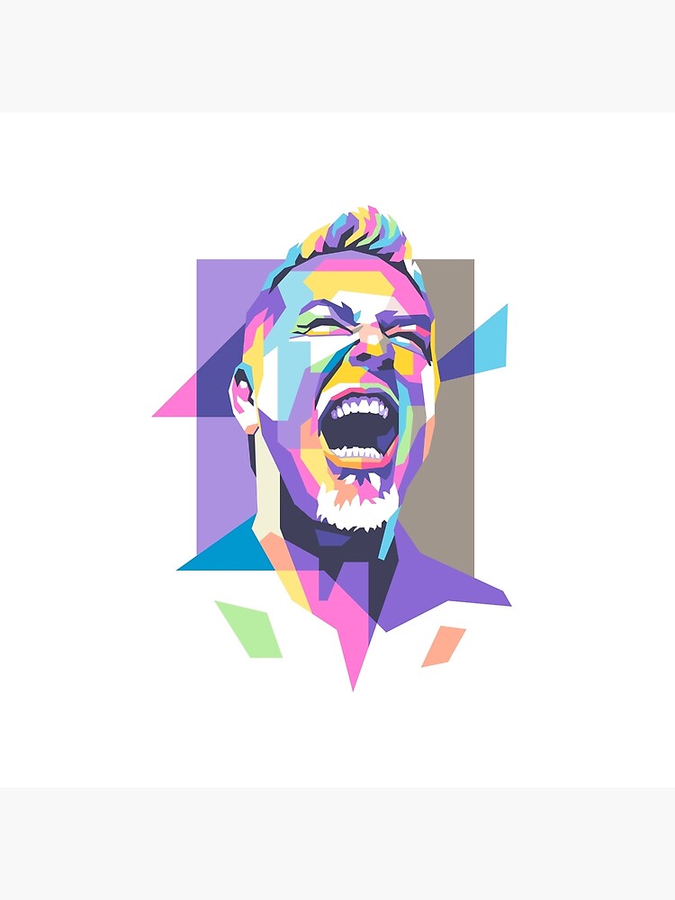 James Hetfield In Wpap Throw Pillow - Image 2