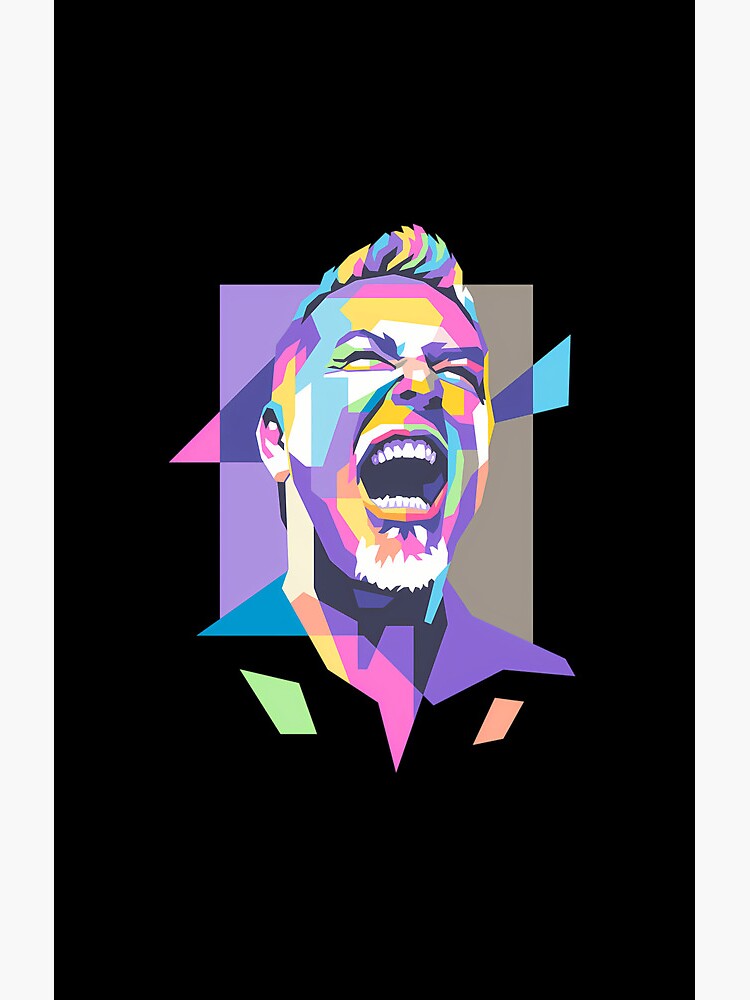 James Hetfield In Wpap Shower Curtain - Image 2