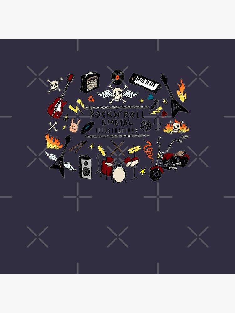 Rock Heavy Metal Best Rock N Roll Metal 80s Metallica Apparel And Wall Ar Tapestry - Image 2