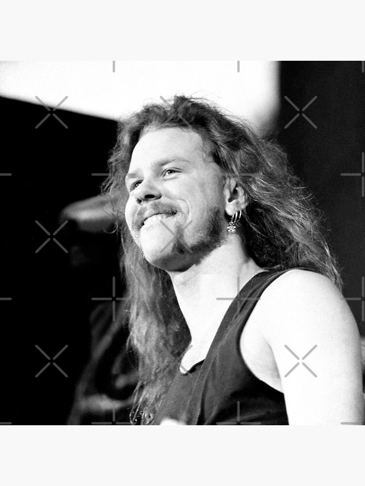 James Hetfield Bw Photograph Tapestry - Image 2