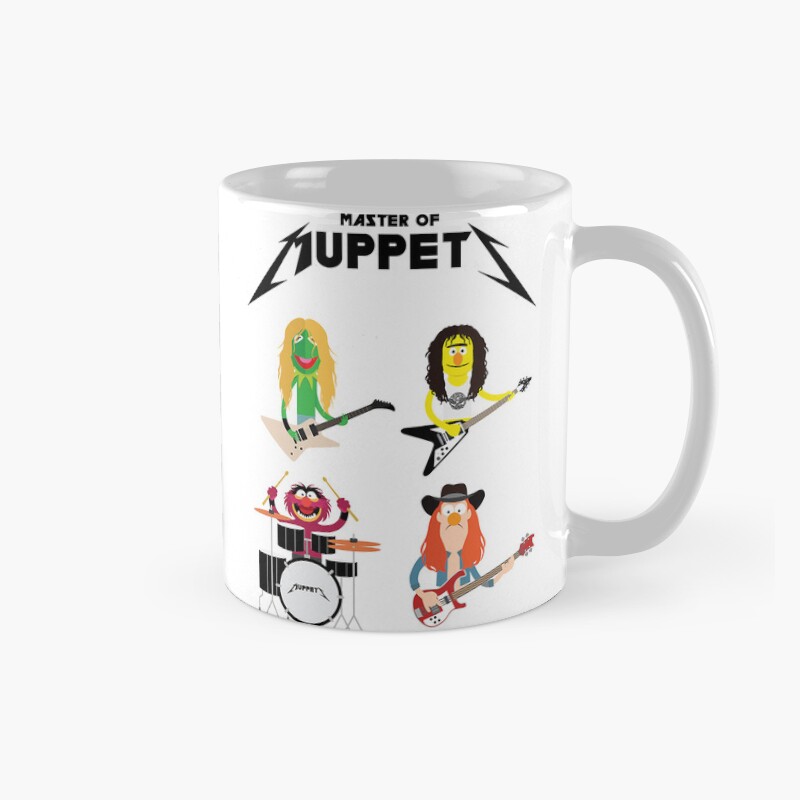 New Idea Master Of Muppets Muppets As Metallica Band Active Mug