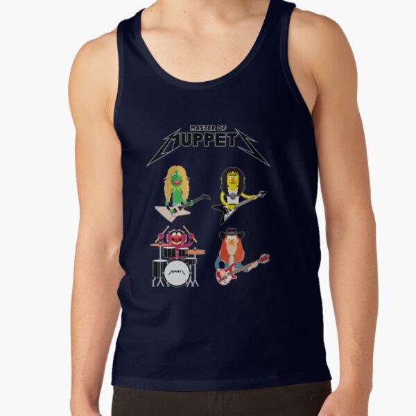 Master Of Muppets Muppets As Metallica Band Active Tank Top - Image 5