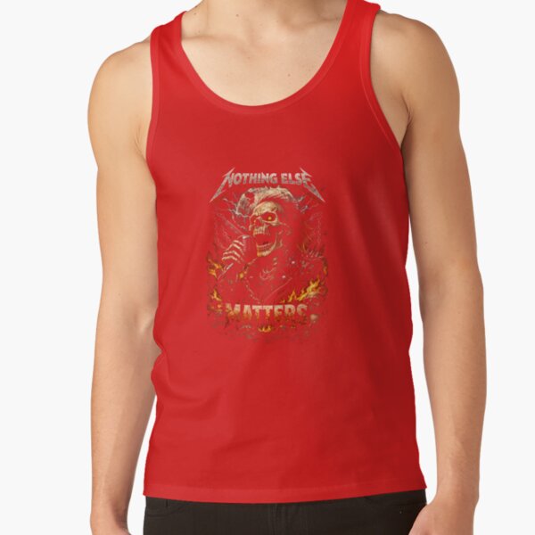 Nothing Else Matters Skull Rocker Art Tank Top - Image 4