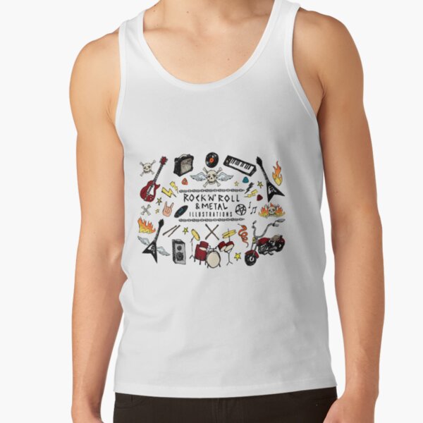 Best Rock N Roll Metal 80s Metallica Apparel And Wall Ar Tank Top - Image 2