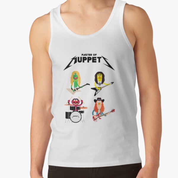 Master Of Muppets Muppets As Metallica Band Active Tank Top - Image 2