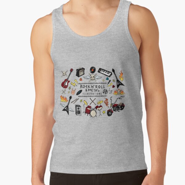 Best Rock N Roll Metal 80s Metallica Apparel And Wall Ar Tank Top - Image 3