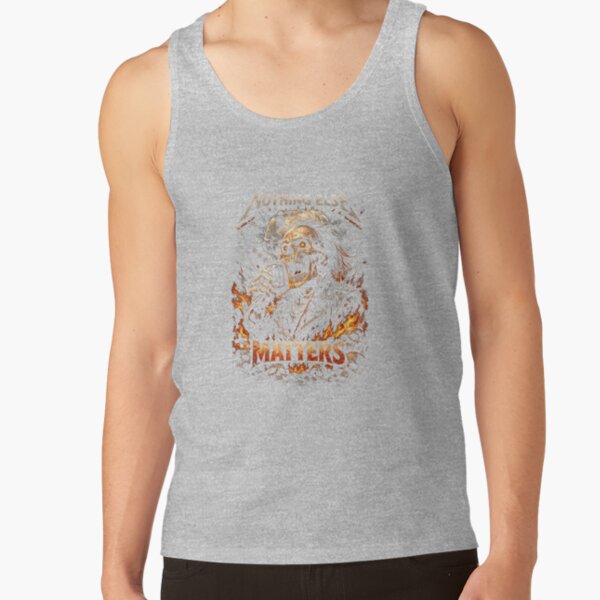 Nothing Else Matters Skull Rocker Art Tank Top - Image 3