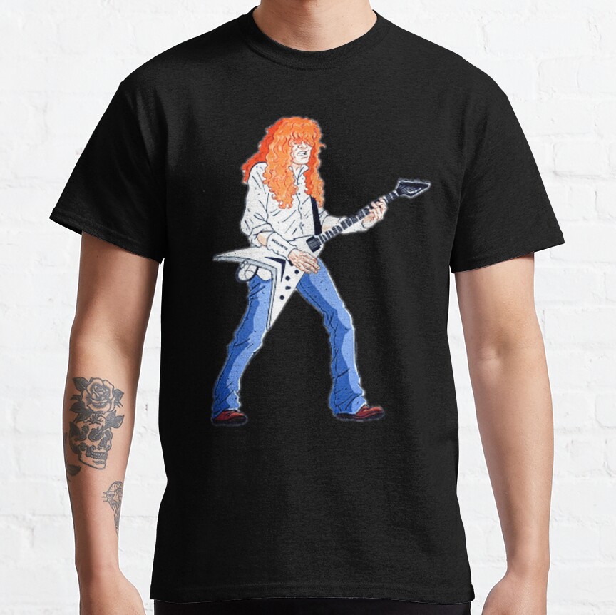 Cartoon Dave Mustaine T-Shirt