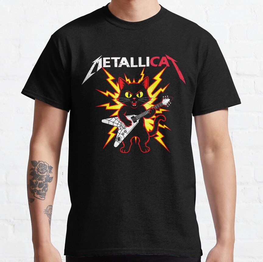 New Idea Cat Metallica T-Shirt