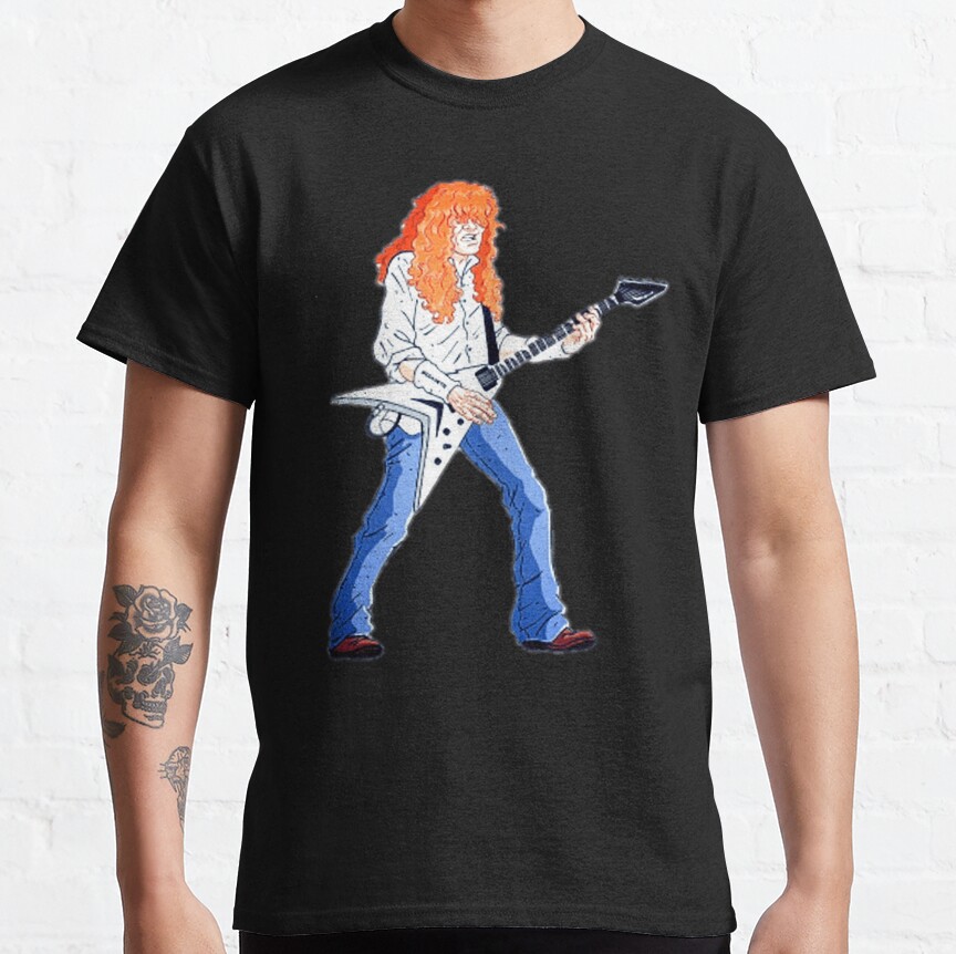 Cartoon Dave Mustaine T-Shirt - Image 5