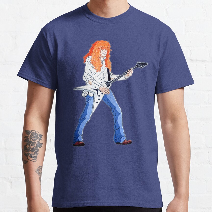 Cartoon Dave Mustaine T-Shirt - Image 2