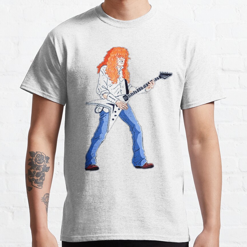 Cartoon Dave Mustaine T-Shirt - Image 4