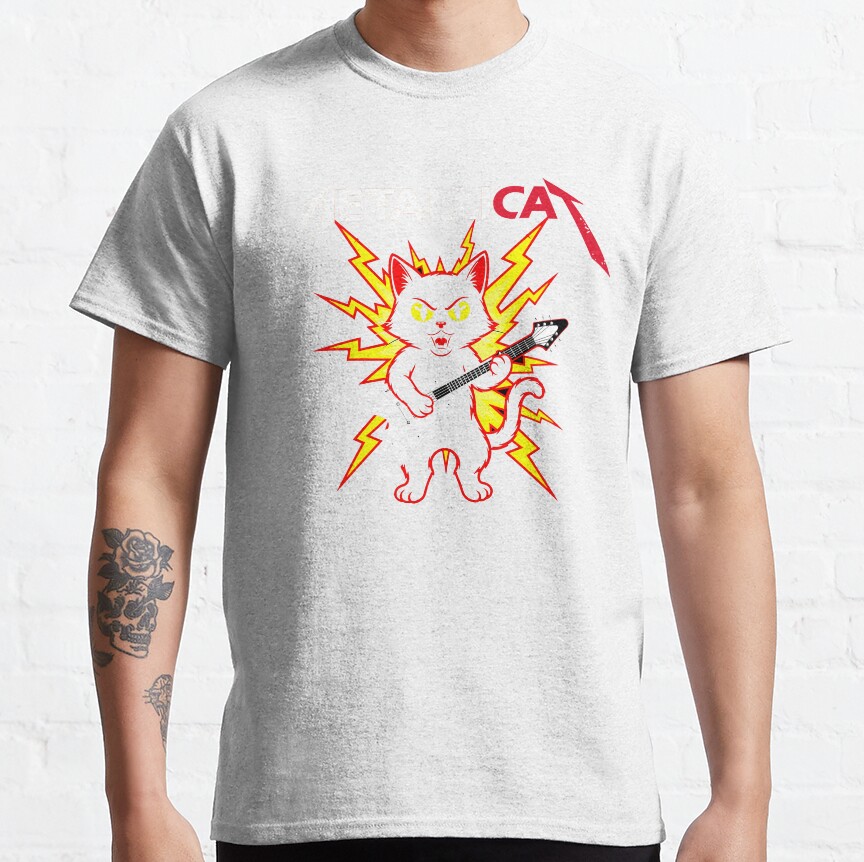 New Idea Cat Metallica T-Shirt - Image 6