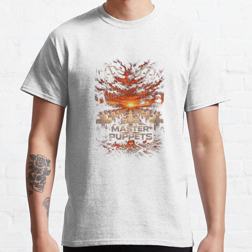 Sad But True Double Skull Mirror Art T-Shirt - Image 6