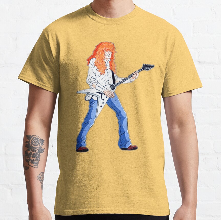 Cartoon Dave Mustaine T-Shirt - Image 3