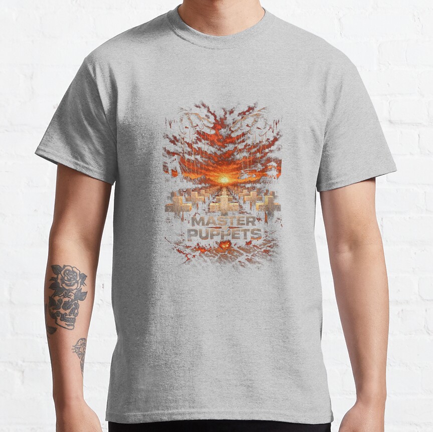 Sad But True Double Skull Mirror Art T-Shirt - Image 3