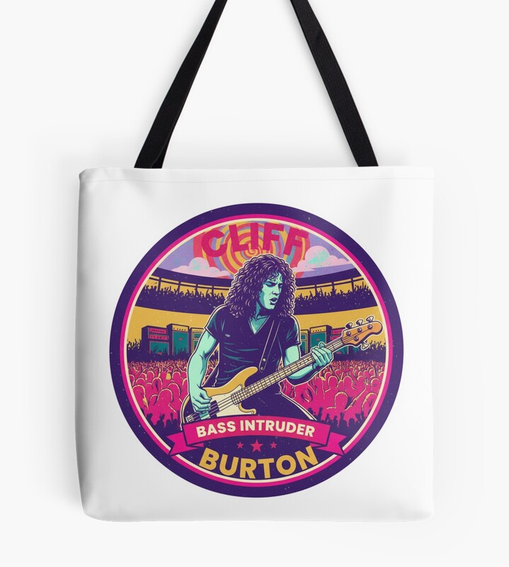 Cliff Bass Intruder Burton Retro Concert Art Tote Bag
