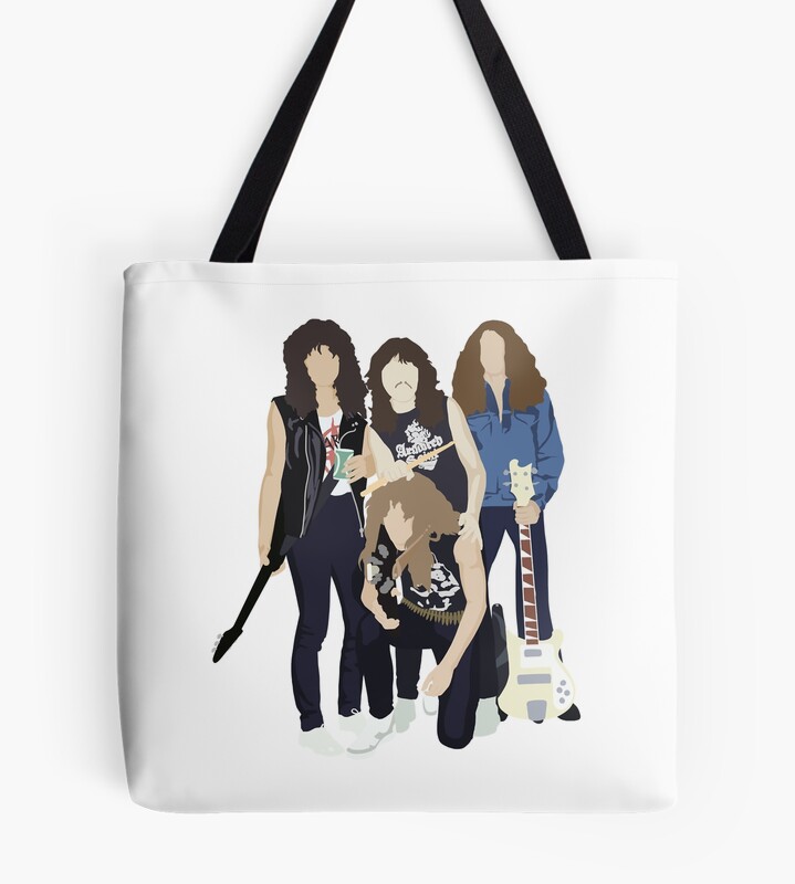 Minimal Metallica Tote Bag
