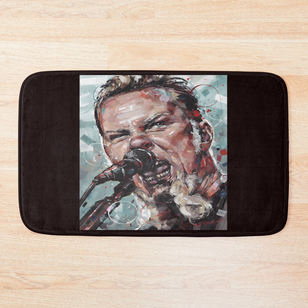 James Hetfield Painting Bath Mat