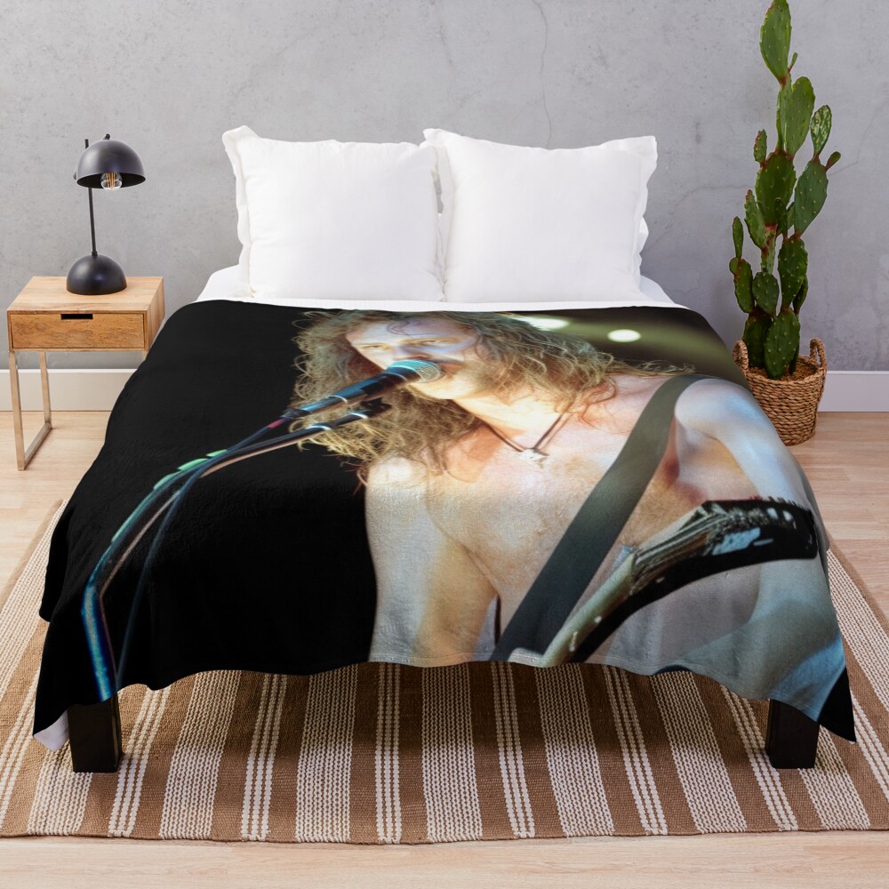 James Hetfield Art Throw Blanket