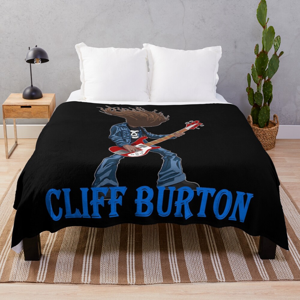 Cliff Burton Throw Blanket