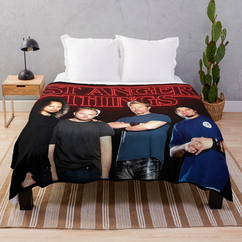 St Anger Things Throw Blanket