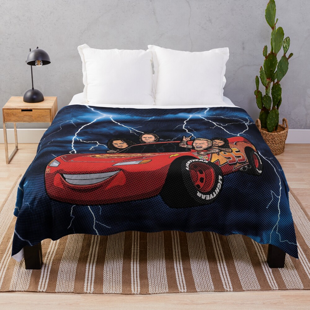 Ride The Ka Chow Half Tone Throw Blanket