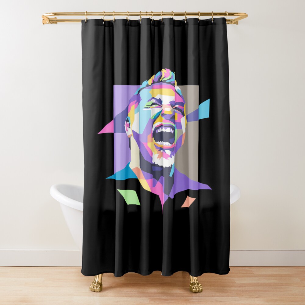 James Hetfield In Wpap Shower Curtain