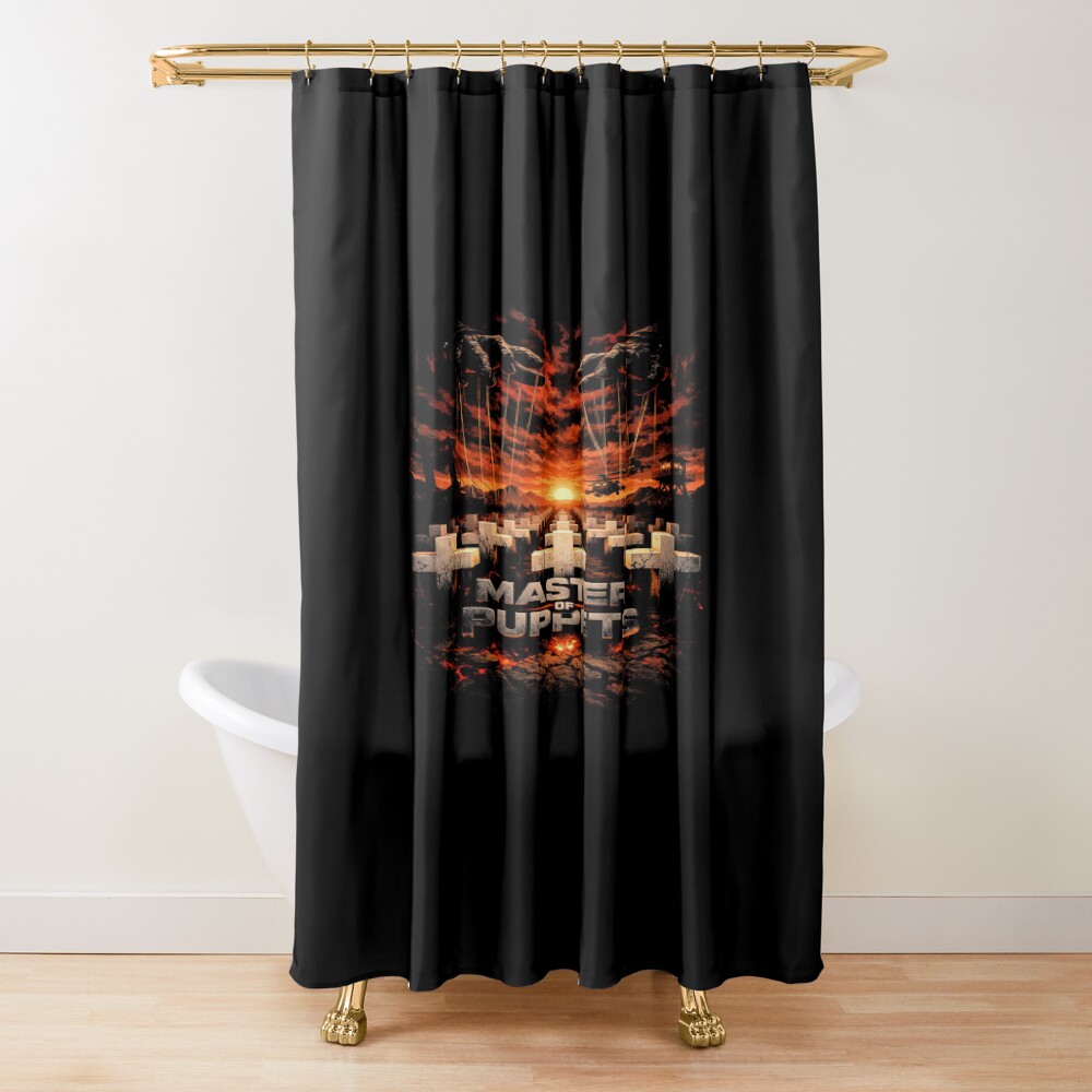 Sad But True Double Skull Mirror Art Shower Curtain