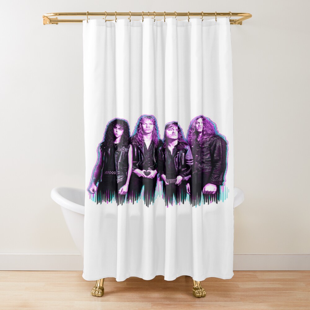 Metallica Band Shower Curtain