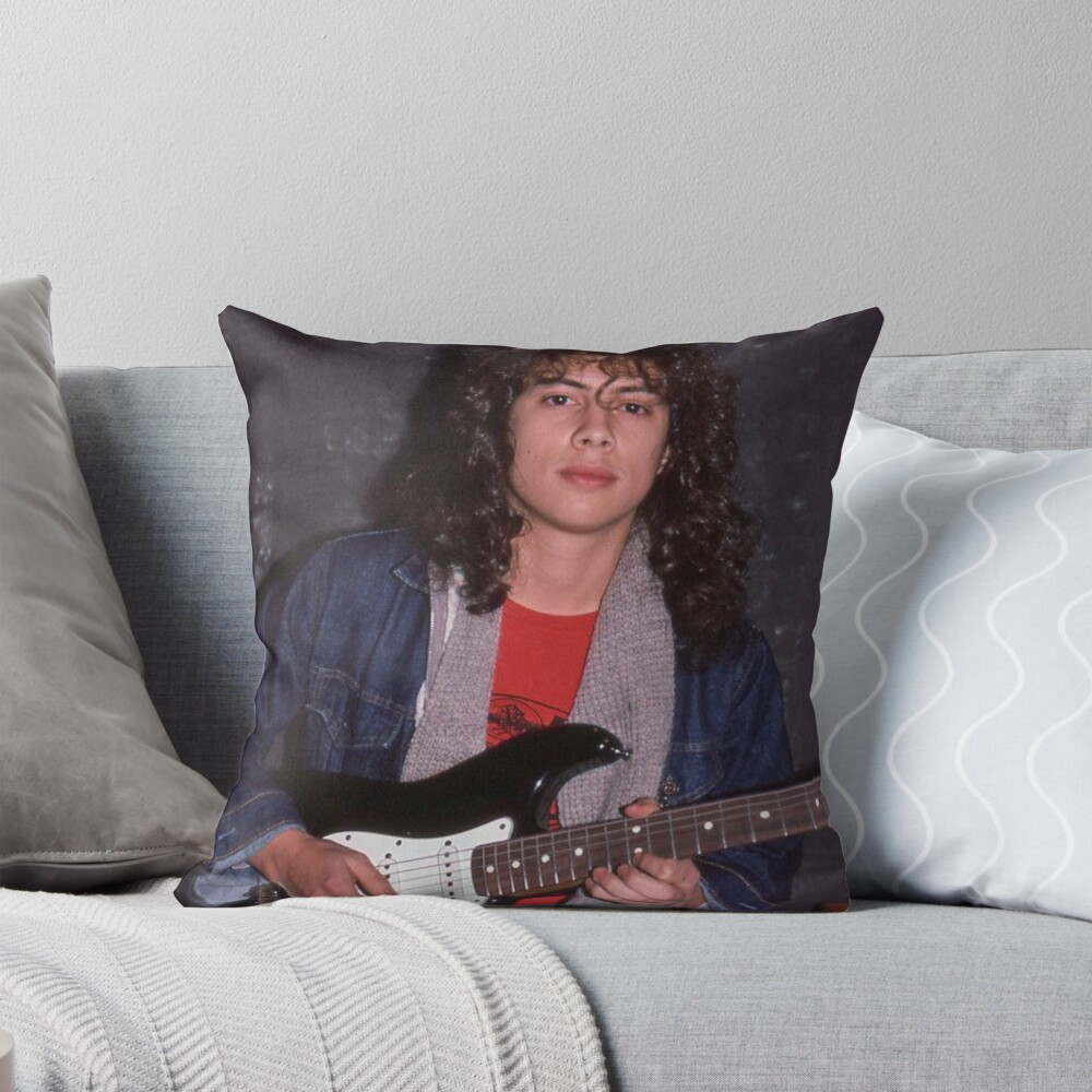 Kirk Hammett Young Throw Pillow