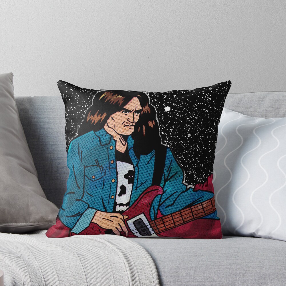 Cliff Metallica Design Throw Pillow