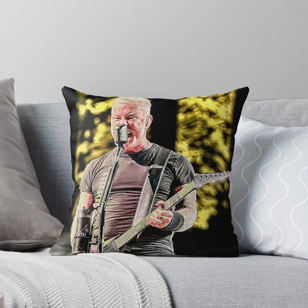 James Hetfield Vt 2025 Throw Pillow